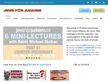 Tablet Screenshot of jewsforjudaism.ca