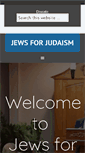 Mobile Screenshot of jewsforjudaism.org